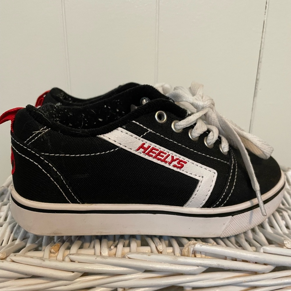 Black and white heelys